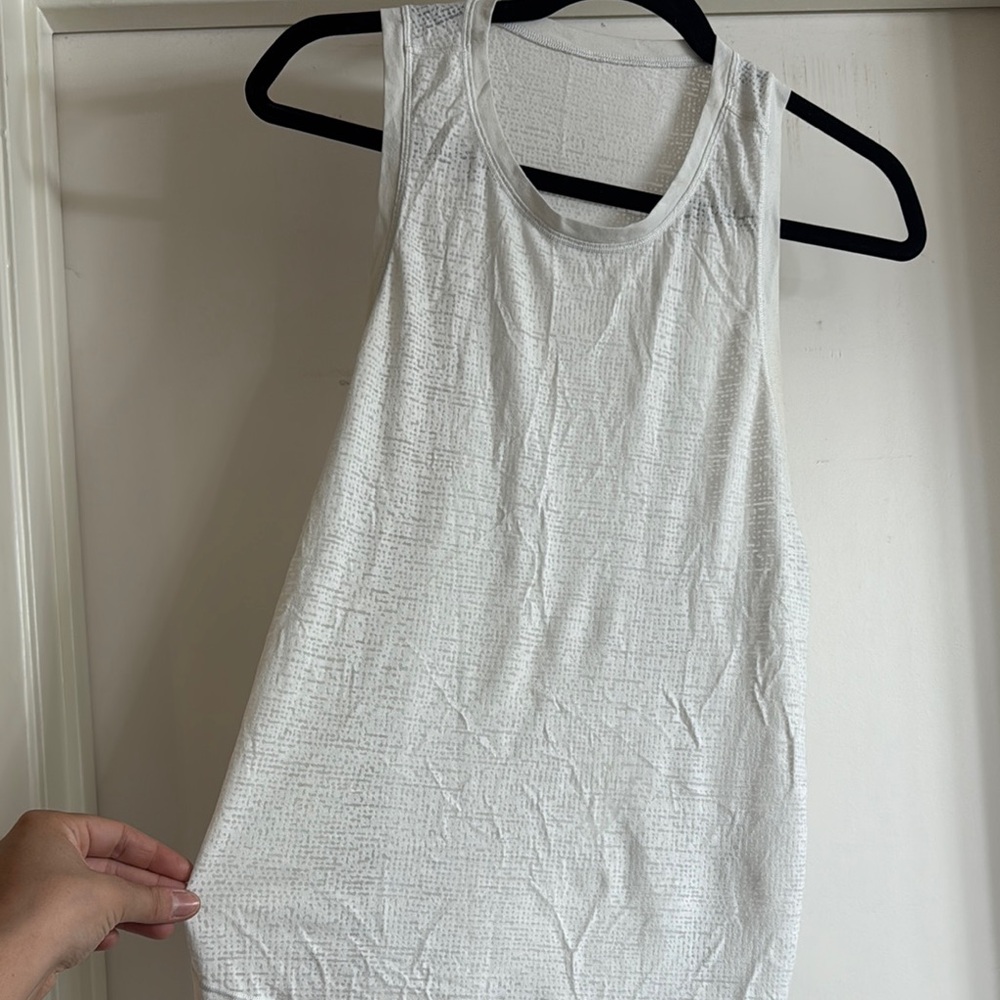lululemon athletica White Textured Tank Top